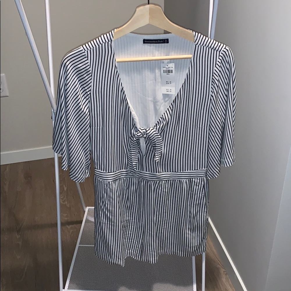 NWT - Abercrombie Striped Romper